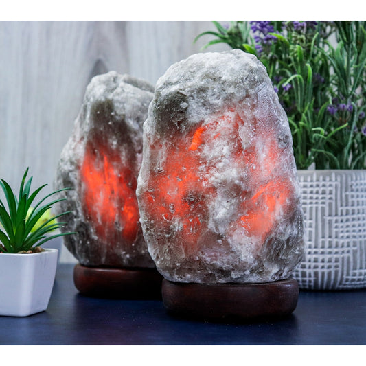 Natural Gray Himalayan Salt Lamp